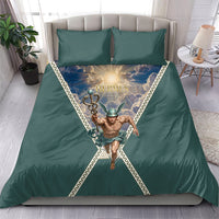 Hermes To Have Wings On Ones Feet Bedding Set Winged Messenger Ancient Greek Mythology Celestial Art