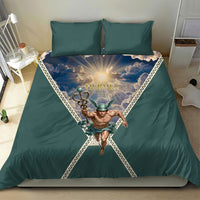 Hermes To Have Wings On Ones Feet Bedding Set Winged Messenger Ancient Greek Mythology Celestial Art