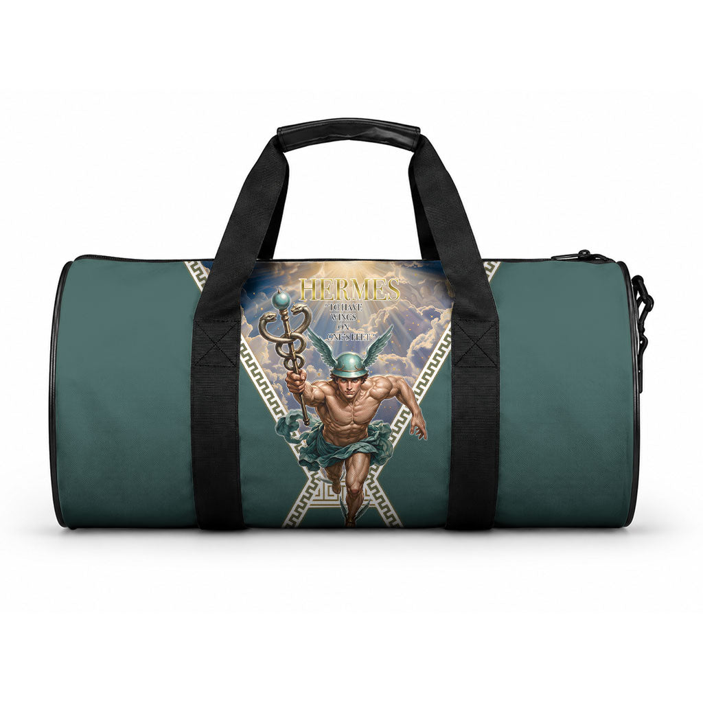 Hermes To Have Wings On Ones Feet Duffle Bag Winged Messenger Ancient Greek Mythology Celestial Art