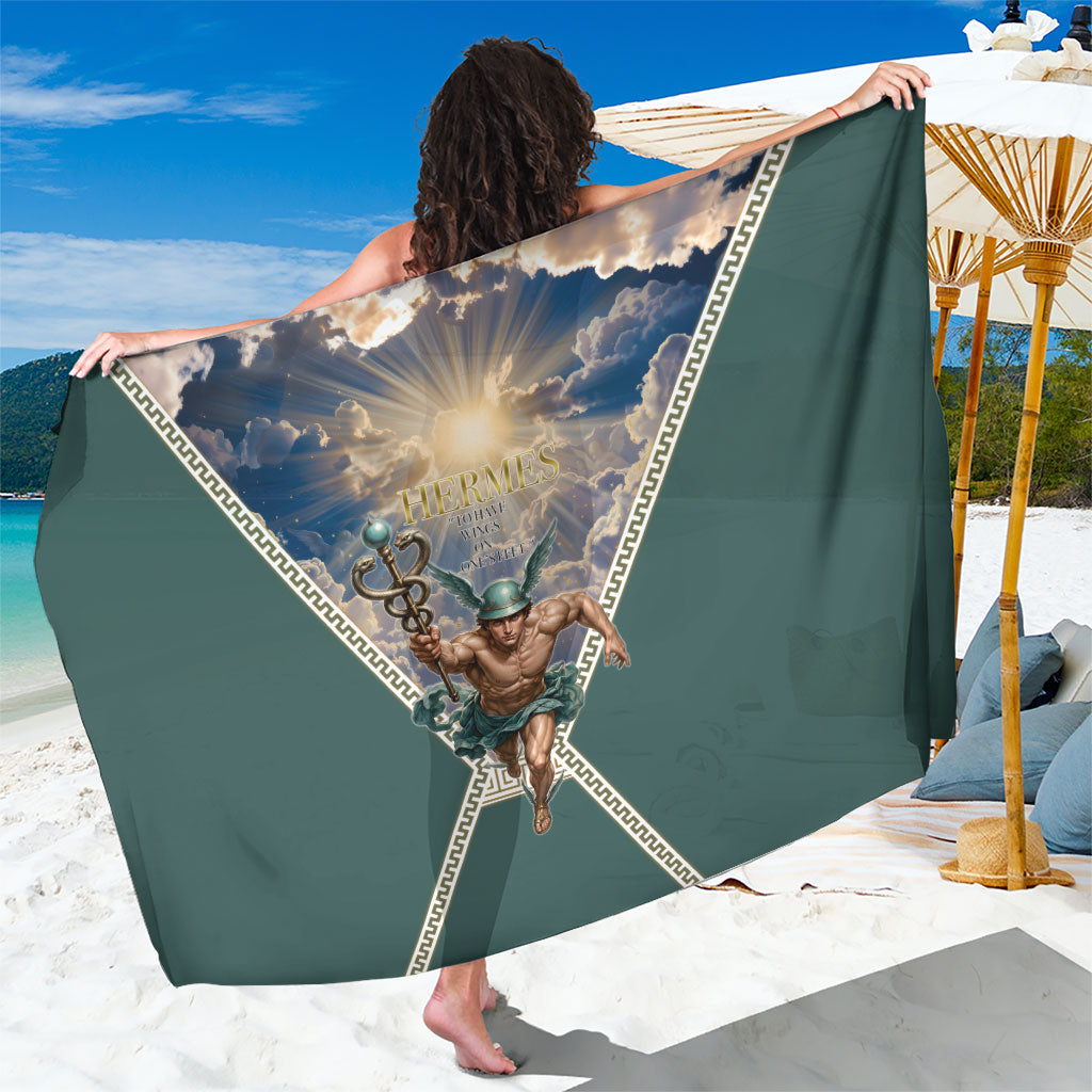 Hermes To Have Wings On Ones Feet Sarong Winged Messenger Ancient Greek Mythology Celestial Art
