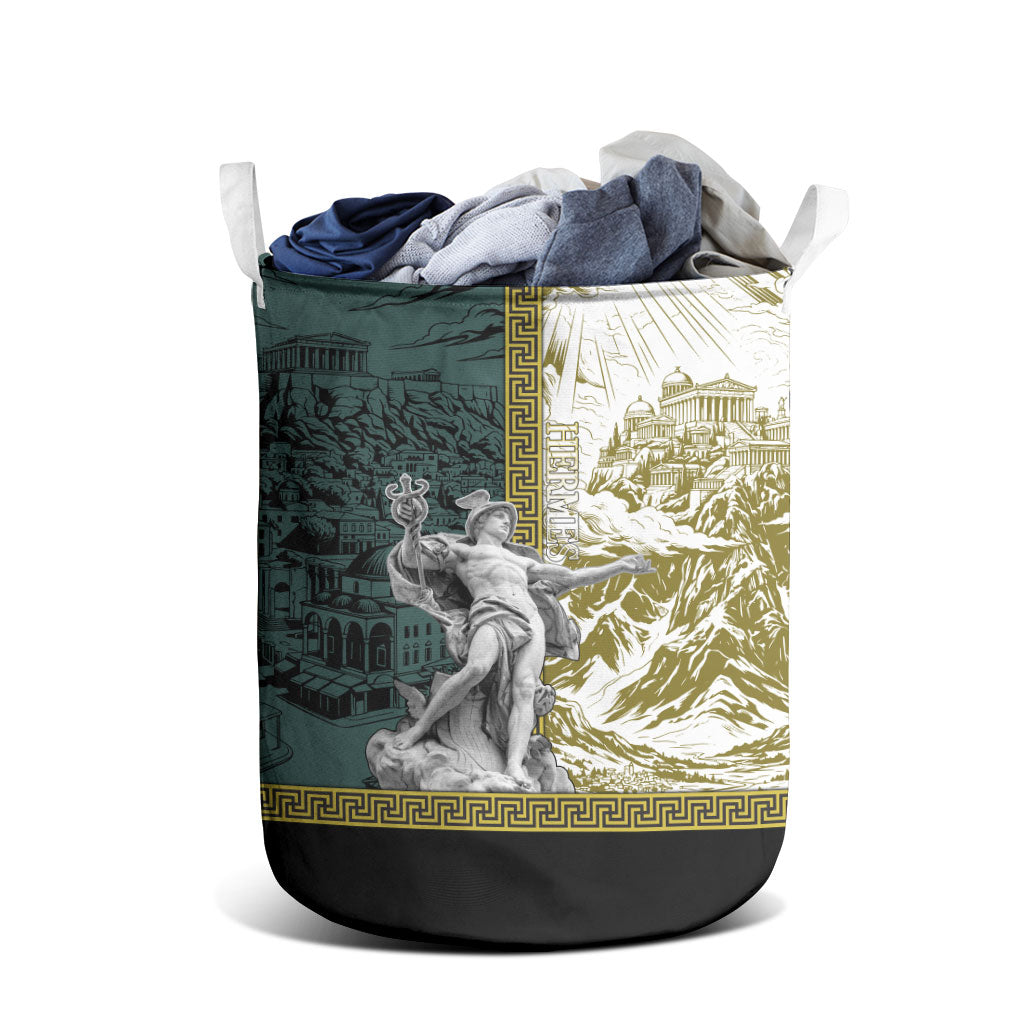 Hermes Laundry Basket Ancient Greek God Mythology Classical Sculpture Line Art
