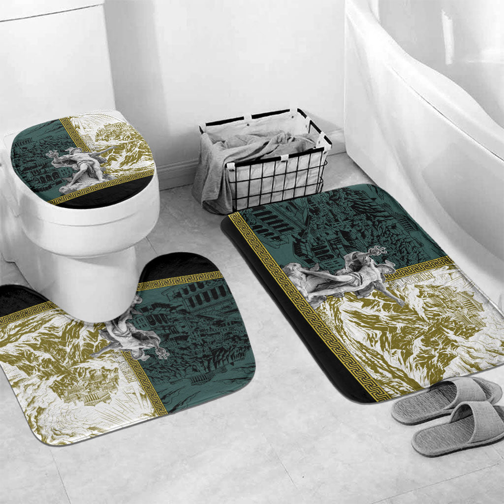 Hermes Bathroom Set Ancient Greek God Mythology Classical Sculpture Line Art