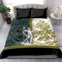 Hermes Bedding Set Ancient Greek God Mythology Classical Sculpture Line Art