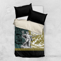 Hermes Bedding Set Ancient Greek God Mythology Classical Sculpture Line Art