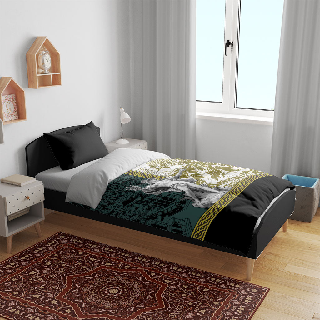 Hermes Bedding Set Ancient Greek God Mythology Classical Sculpture Line Art