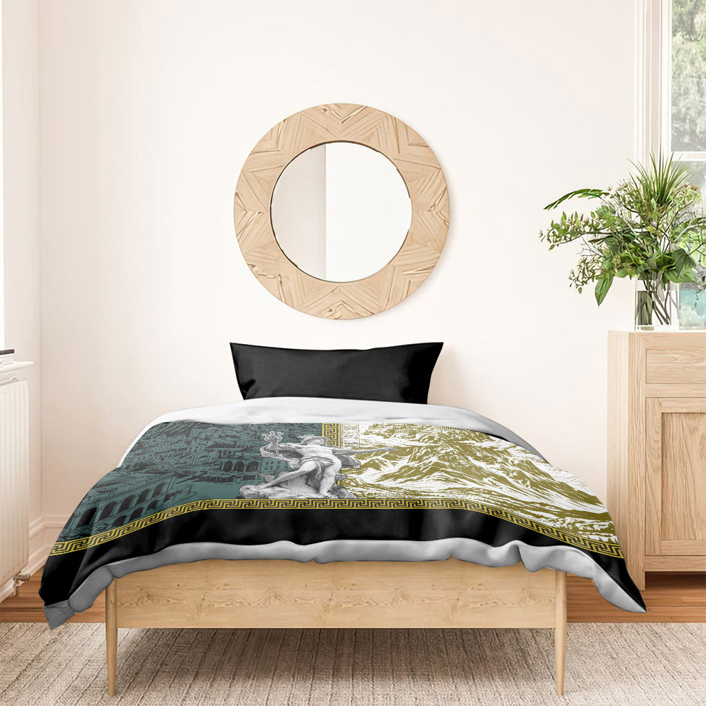Hermes Bedding Set Ancient Greek God Mythology Classical Sculpture Line Art