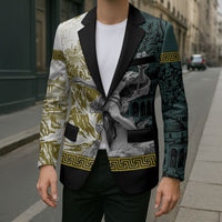 Hermes Blazer Ancient Greek God Mythology Classical Sculpture Line Art