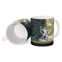 Hermes Ceramic Mug Ancient Greek God Mythology Classical Sculpture Line Art