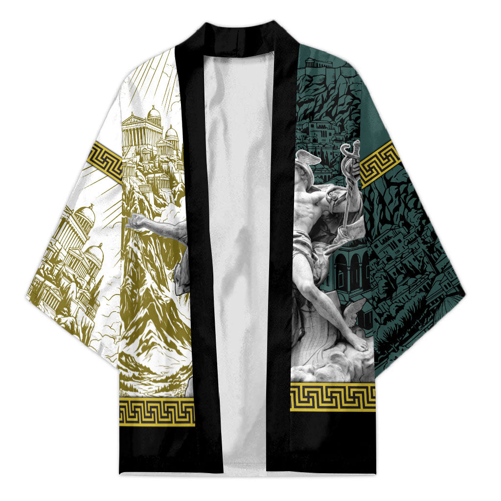 Hermes Kimono Ancient Greek God Mythology Classical Sculpture Line Art