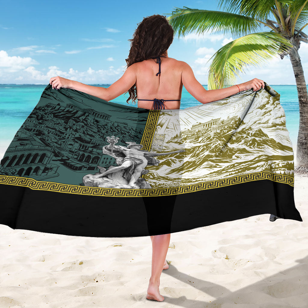 Hermes Sarong Ancient Greek God Mythology Classical Sculpture Line Art