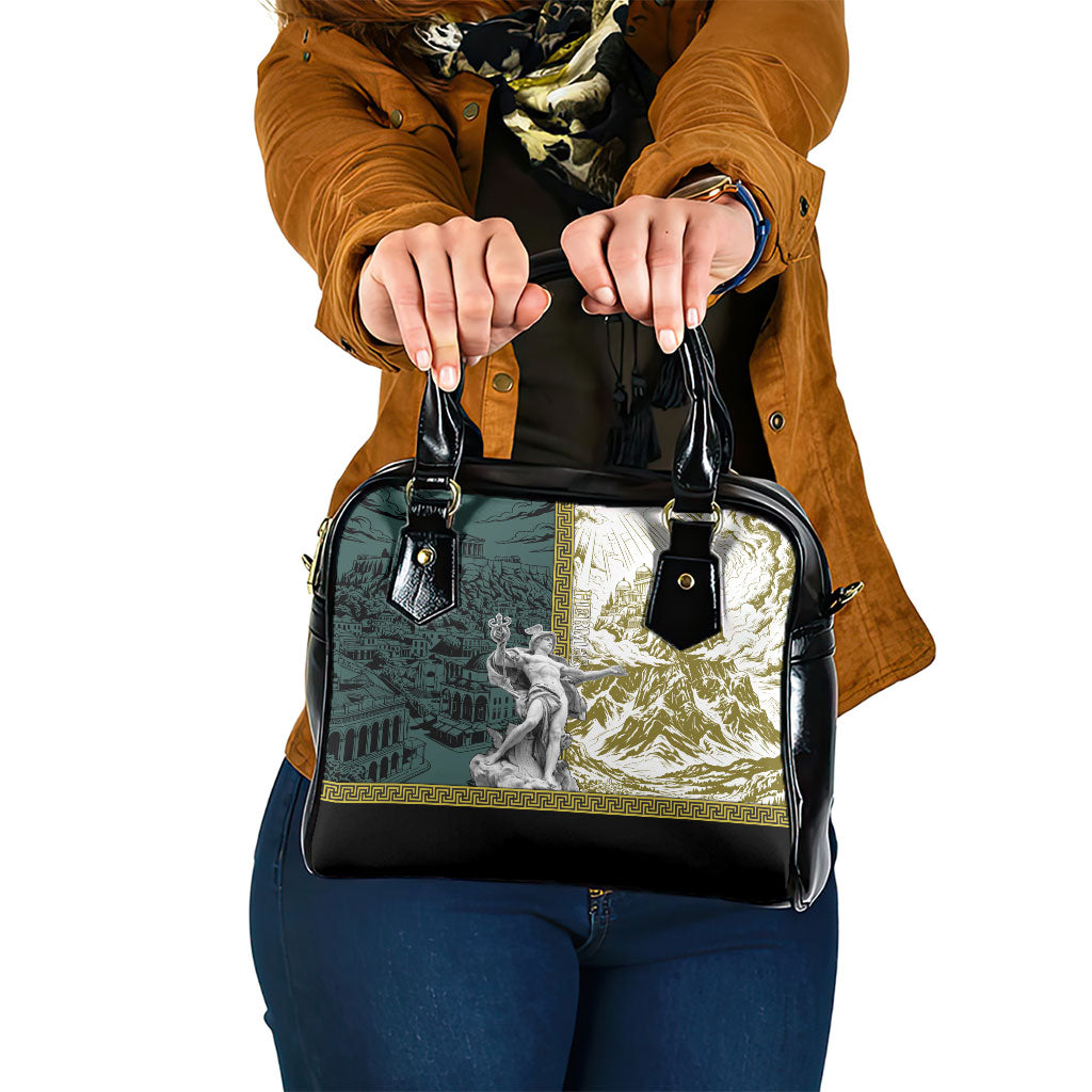 Hermes Shoulder Handbag Ancient Greek God Mythology Classical Sculpture Line Art