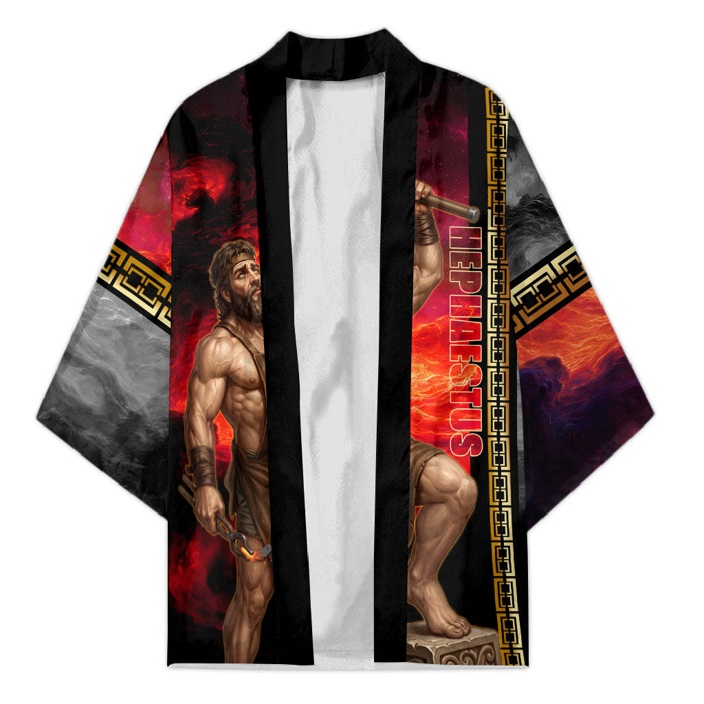 Hephaestus Greek God Of Blacksmiths Kimono Ancient Greek Mythology Forge Fire Fantasy Art