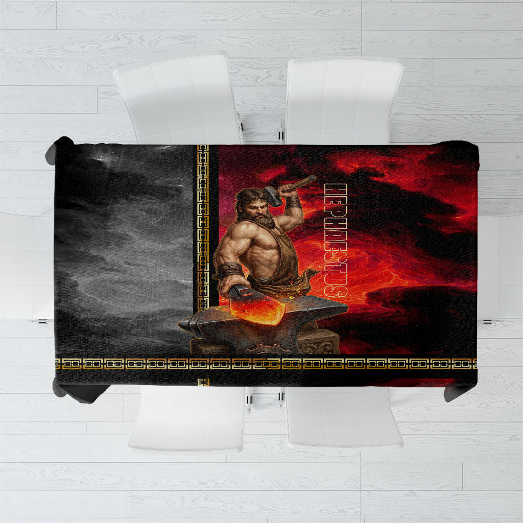 Hephaestus Greek God Of Blacksmiths Tablecloth Ancient Greek Mythology Forge Fire Fantasy Art