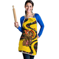 Germany Christmas Apron with Bear Boar Otter Squirrel and Holiday Pattern Design - Wonder Print Shop