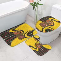 Germany Christmas Bathroom Set with Bear Boar Otter Squirrel and Holiday Pattern Design - Wonder Print Shop
