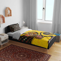 Germany Christmas Bedding Set with Bear Boar Otter Squirrel and Holiday Pattern Design - Wonder Print Shop