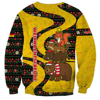 Germany Christmas Sweatshirt with Bear Boar Otter Squirrel and Holiday Pattern Design - Wonder Print Shop
