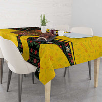 Germany Christmas Tablecloth with Bear Boar Otter Squirrel and Holiday Pattern Design - Wonder Print Shop