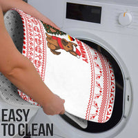 Germany Christmas Bathroom Set with German Shepherd Dog Gingerbread Tree and Red Holiday Pattern - Wonder Print Shop