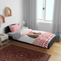 Germany Christmas Bedding Set with German Shepherd Dog Gingerbread Tree and Red Holiday Pattern - Wonder Print Shop