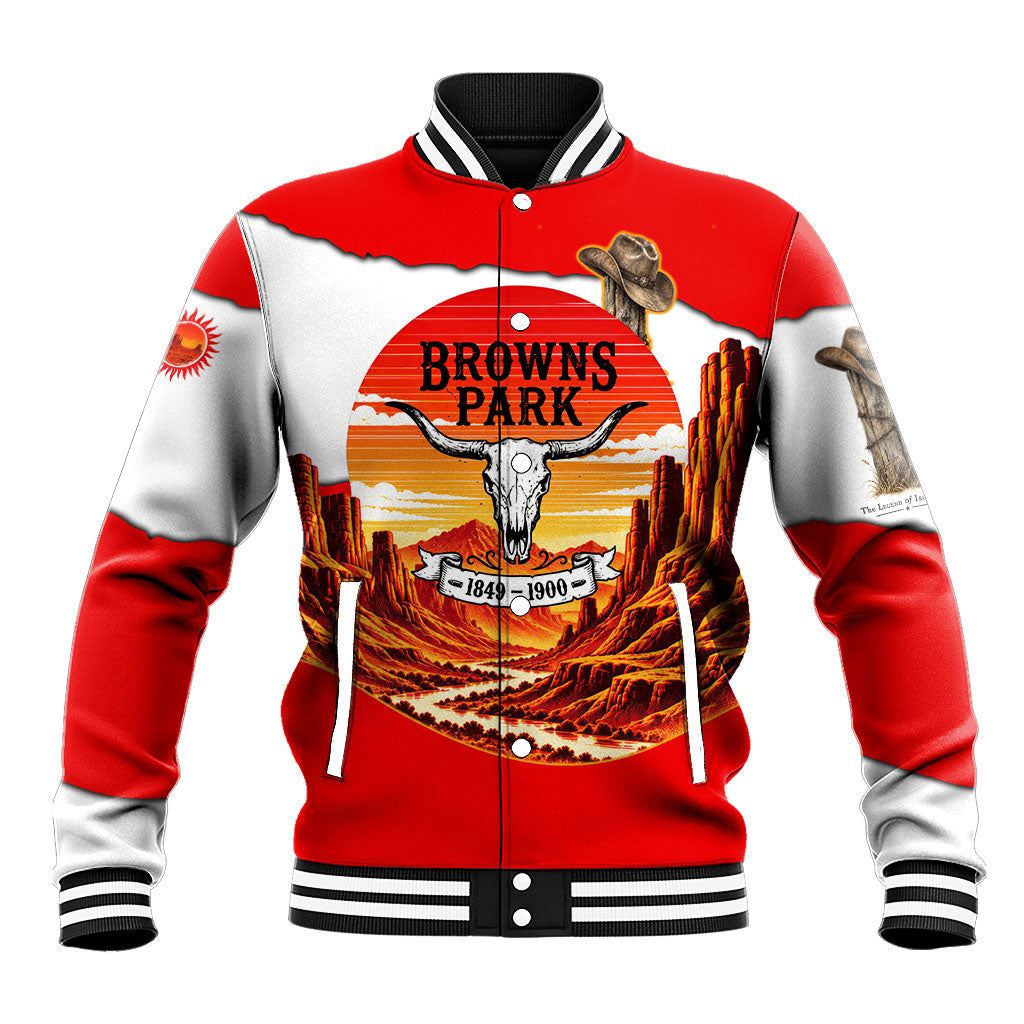 Isom Dart Outlaw Of The Green River Browns Park Baseball Jacket Vintage Western Black Cowboy Skull Desert Sunset