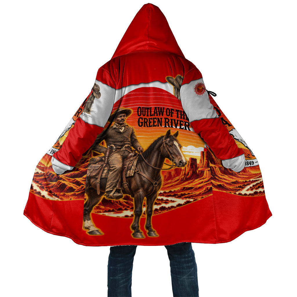 Isom Dart Outlaw Of The Green River Browns Park Cloak Vintage Western Black Cowboy Skull Desert Sunset