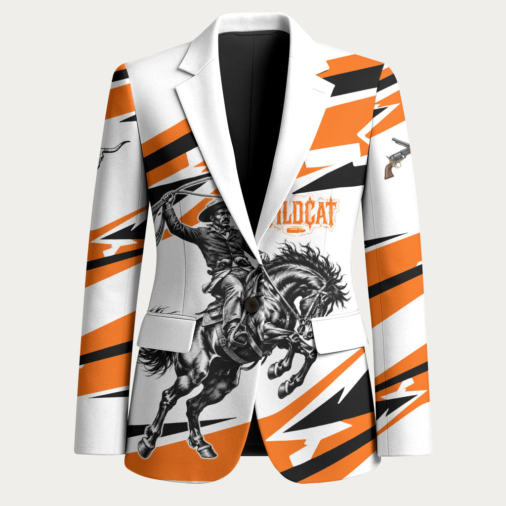 Isom Dart Black Cowboy Rider Of The Lost Frontier Blazer Vintage Western Outlaw Graphic Illustration Wild West Legend