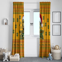 Marcus Garvey Christmas Window Curtain Inspirational History Quote Ugly Knitted Pattern Festive