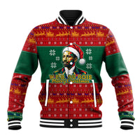W.E.B. Du Bois Christmas Baseball Jacket Inspirational Liberty Quote Ugly Knitted Pattern Festive