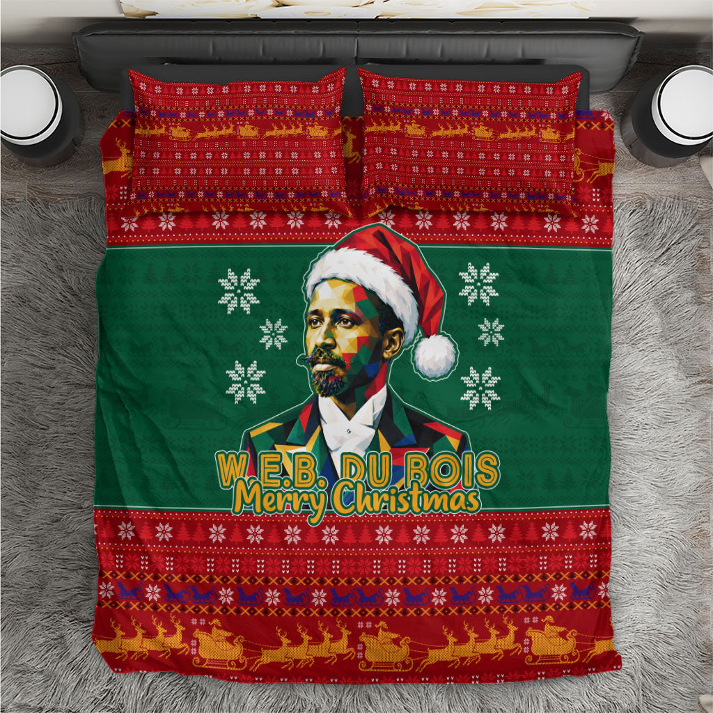 W.E.B. Du Bois Christmas Bedding Set Inspirational Liberty Quote Ugly Knitted Pattern Festive