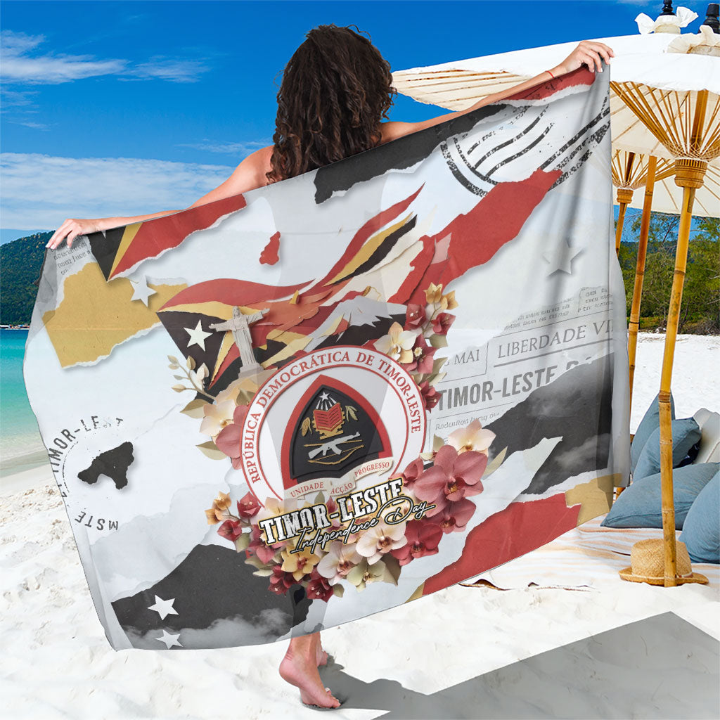 Timor-Leste Independence Day Sarong Timor-Leste Flag Cultural Heritage Floral