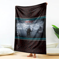 Norway Viking Ship Warrior Blanket Norse Mythology Rune