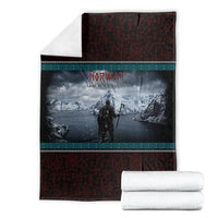 Norway Viking Ship Warrior Blanket Norse Mythology Rune