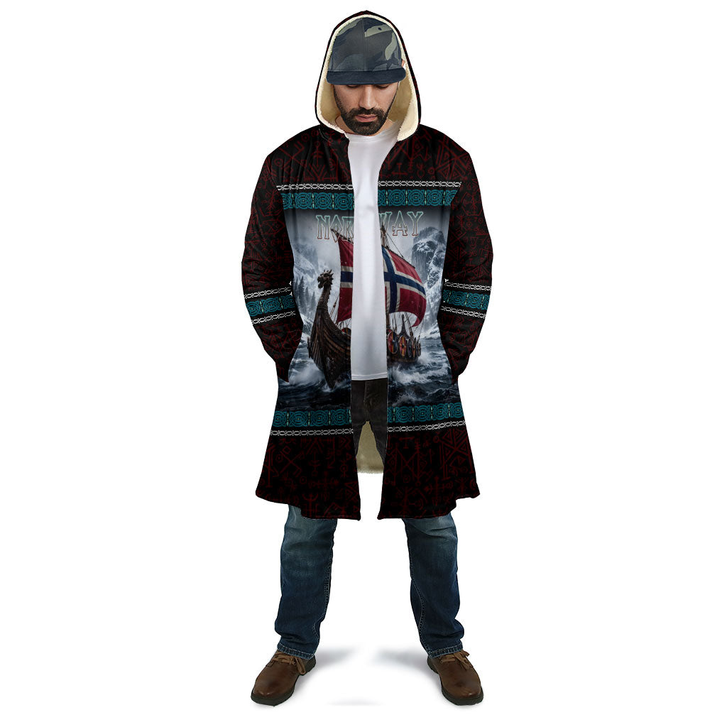 Norway Viking Ship Warrior Cloak Norse Mythology Rune
