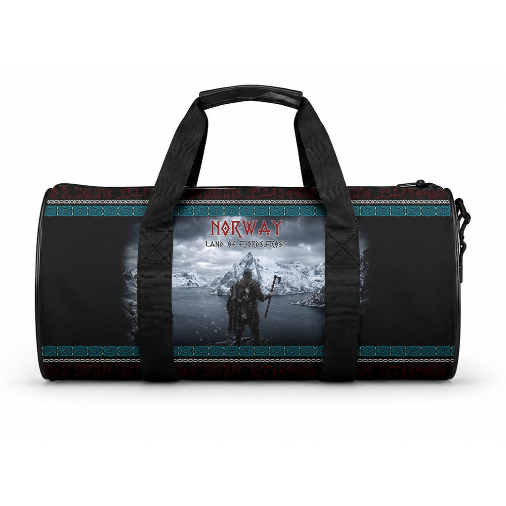 Norway Viking Ship Warrior Duffle Bag Norse Mythology Rune