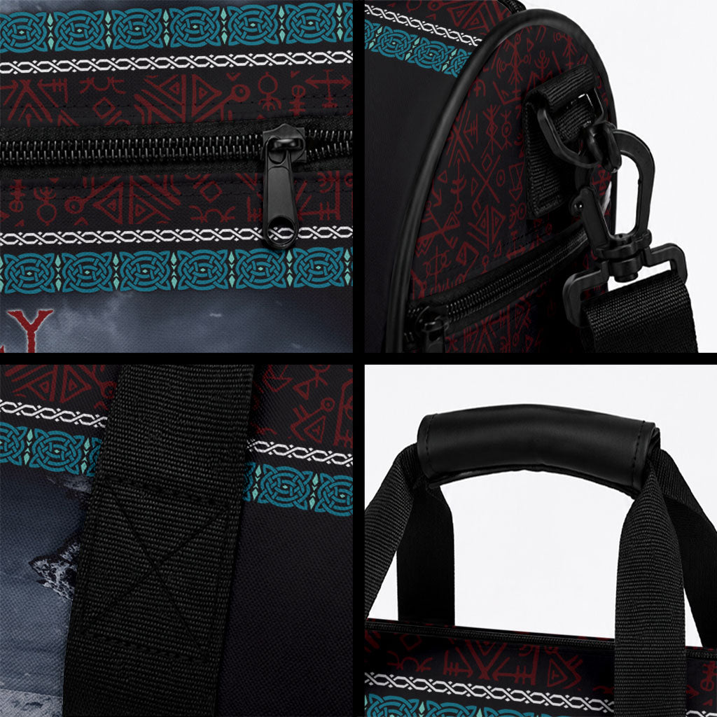 Norway Viking Ship Warrior Duffle Bag Norse Mythology Rune