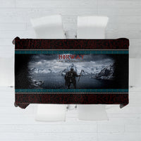 Norway Viking Ship Warrior Tablecloth Norse Mythology Rune