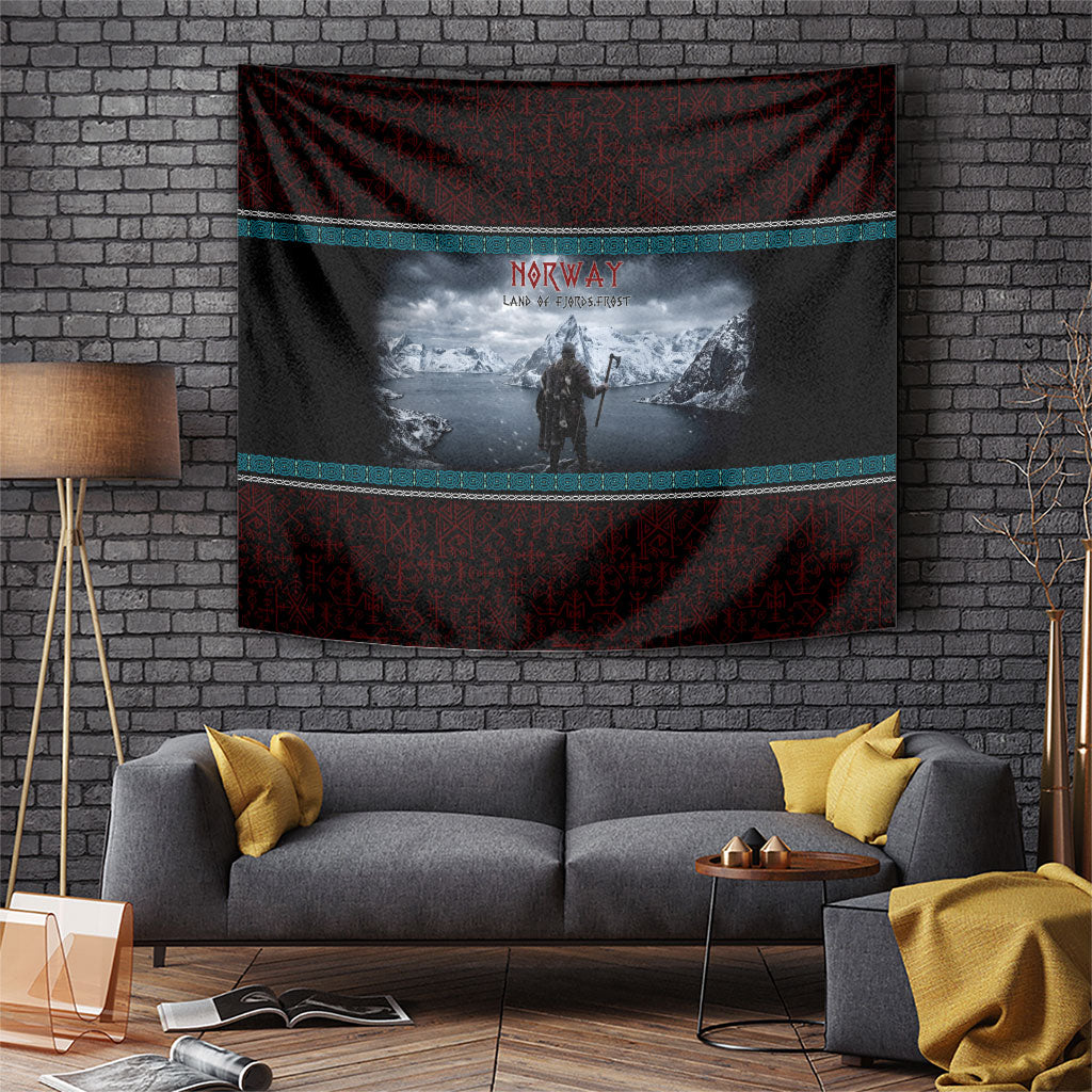 Norway Viking Ship Warrior Tapestry Norse Mythology Rune