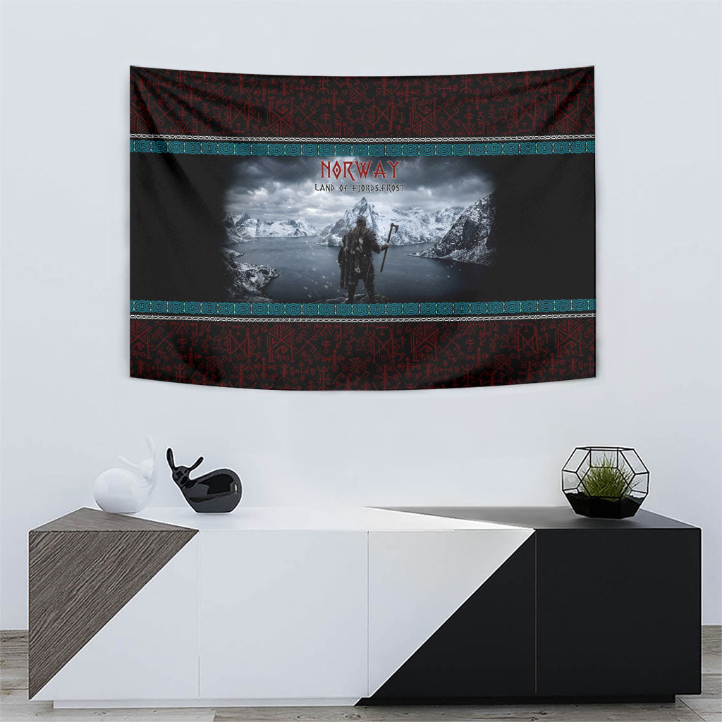 Norway Viking Ship Warrior Tapestry Norse Mythology Rune