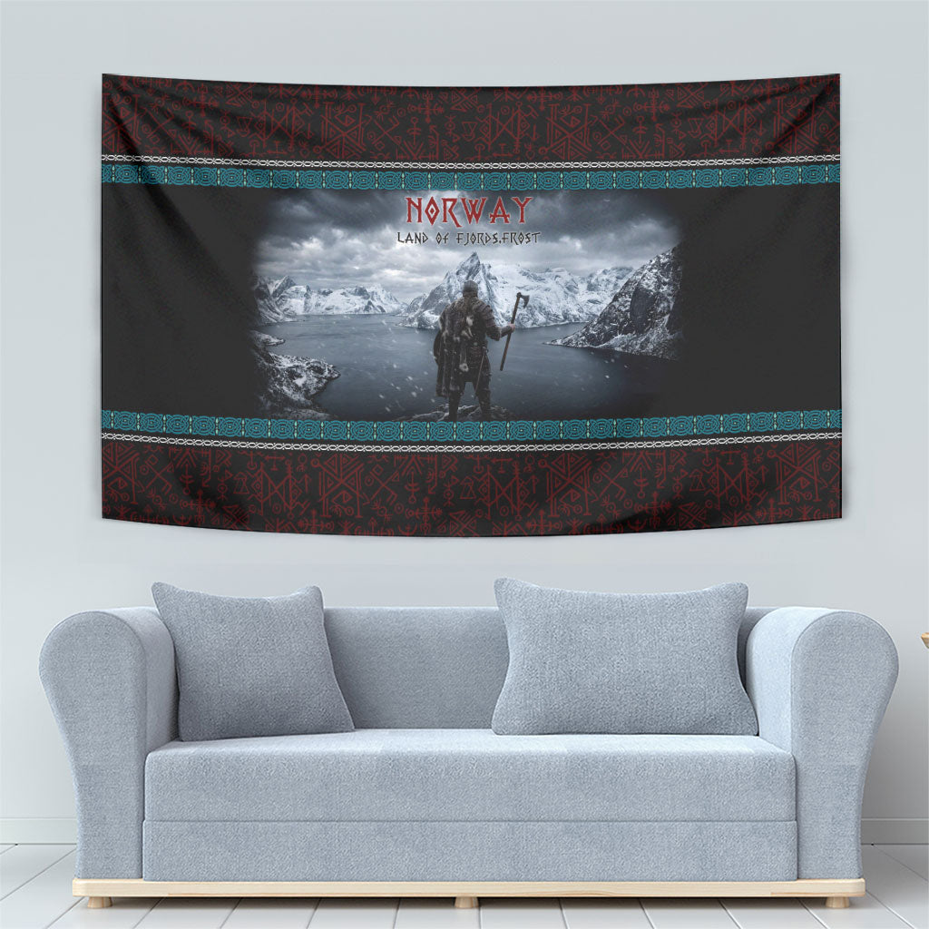 Norway Viking Ship Warrior Tapestry Norse Mythology Rune