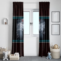 Norway Viking Ship Warrior Window Curtain Norse Mythology Rune