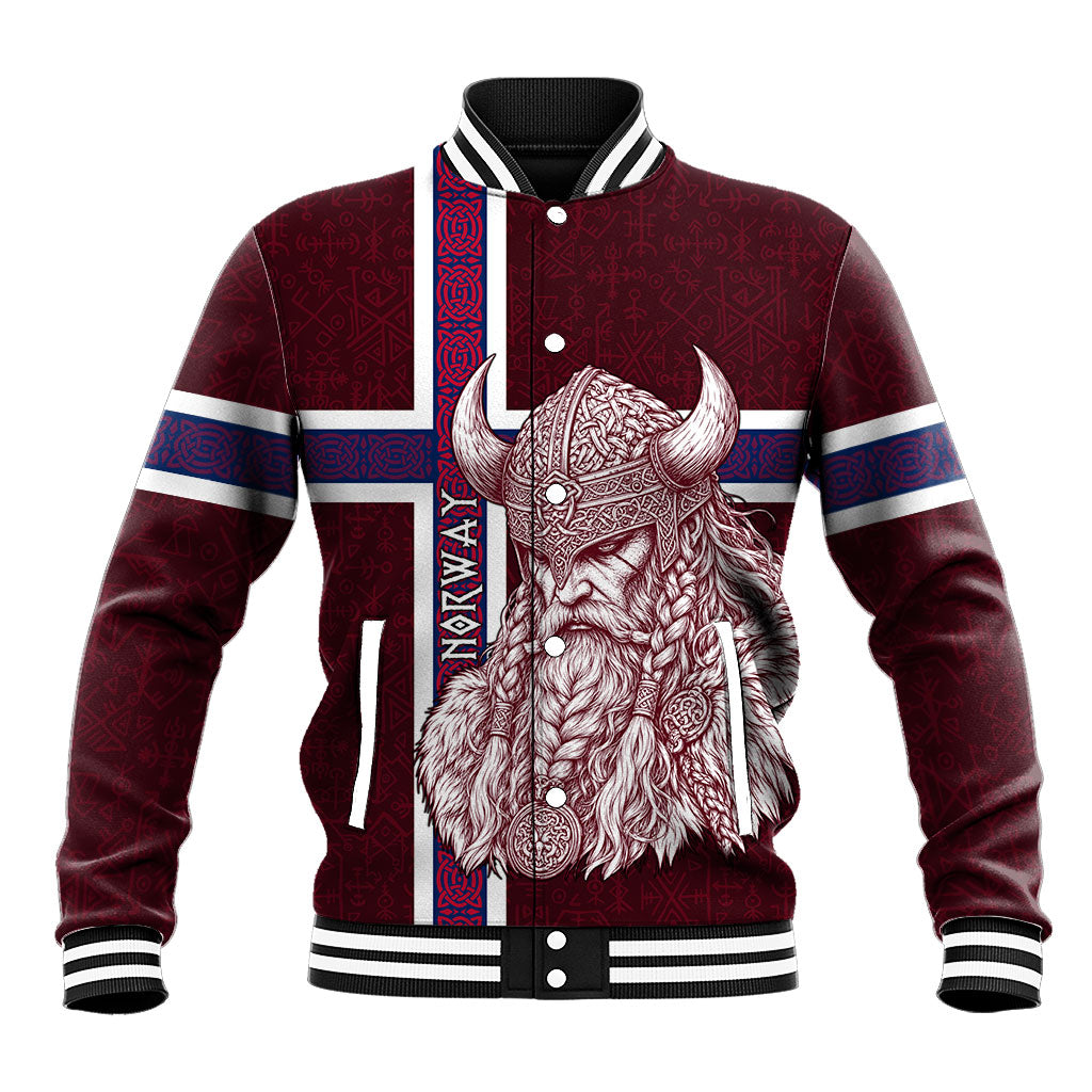 Norway Viking Spirit Baseball Jacket Norse Mythology Warrior