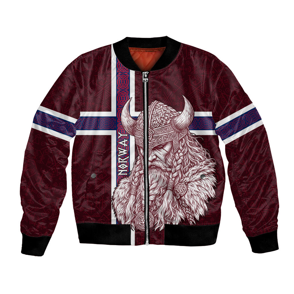 Norway Viking Spirit Bomber Jacket Norse Mythology Warrior
