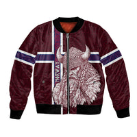 Norway Viking Spirit Bomber Jacket Norse Mythology Warrior