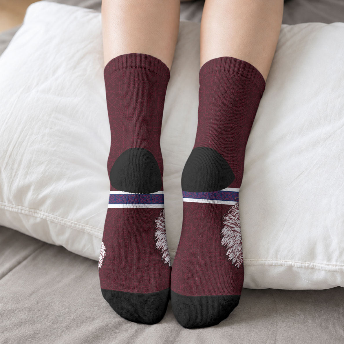 Norway Viking Spirit Crew Socks Norse Mythology Warrior