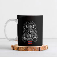 Norway Viking Spirit Warrior Ceramic Mug Norse Mythology Ravens Rune