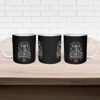 Norway Viking Spirit Warrior Ceramic Mug Norse Mythology Ravens Rune
