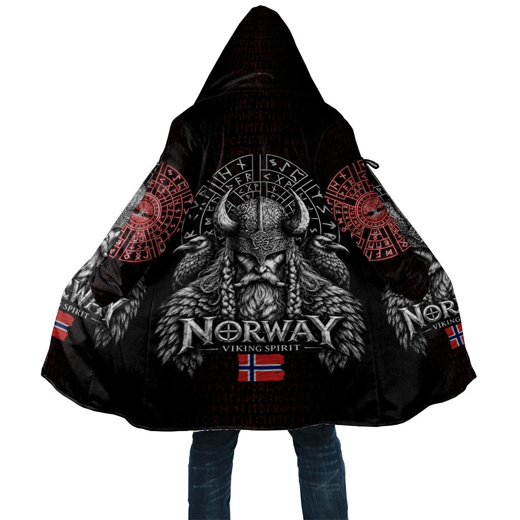 Norway Viking Spirit Warrior Cloak Norse Mythology Ravens Rune