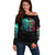 Don't Try To Figure Me Out Skull Off Shoulder Sweater - Wonder Print Shop