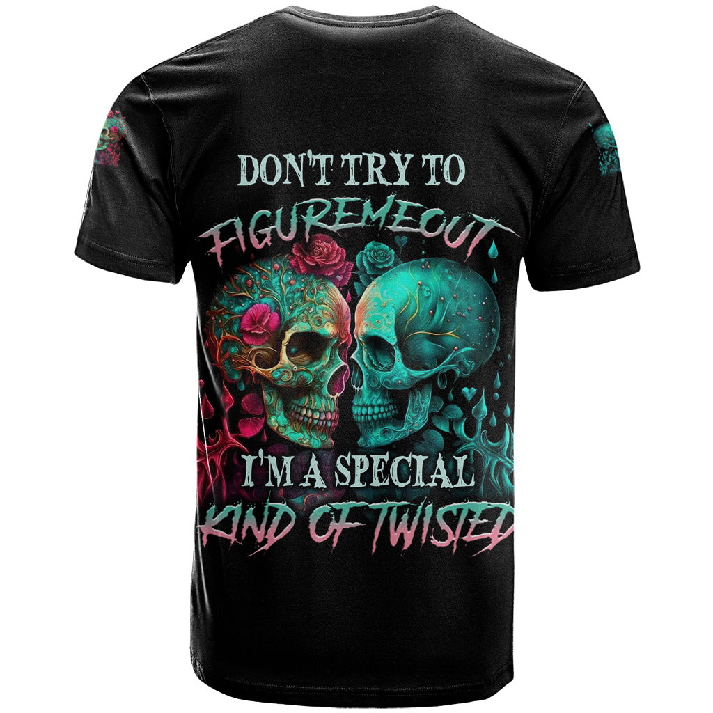 Don't Try To Figure Me Out Skull T Shirt - Wonder Print Shop